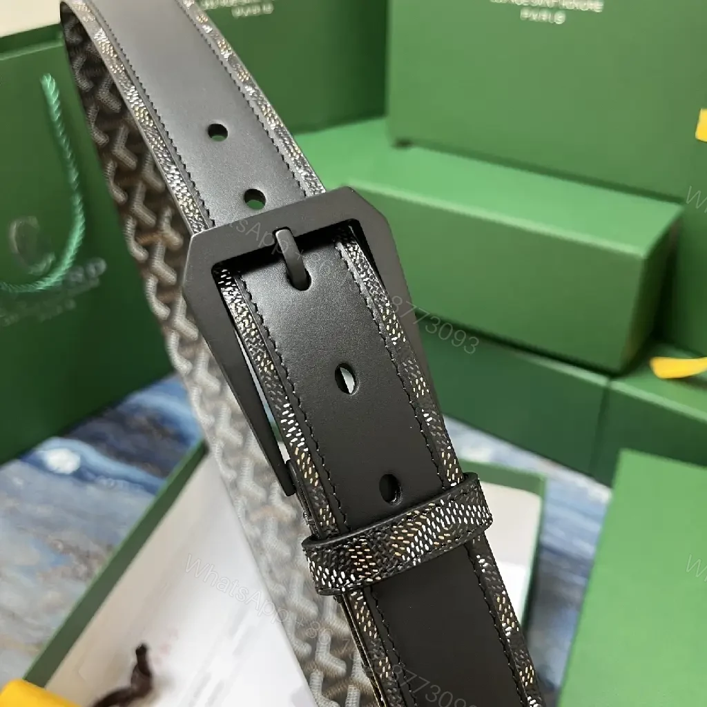 View 4 of Textured Leather Belt – Signature Pattern Luxury Belt