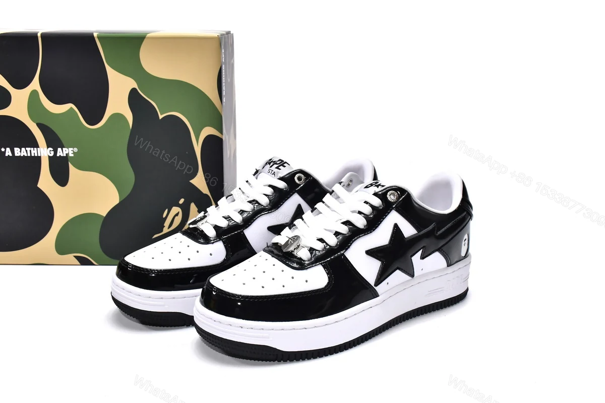 Cheap Fake Bape Sk8 Sta Low 1G70-109-0001(BapeSta) — view 2