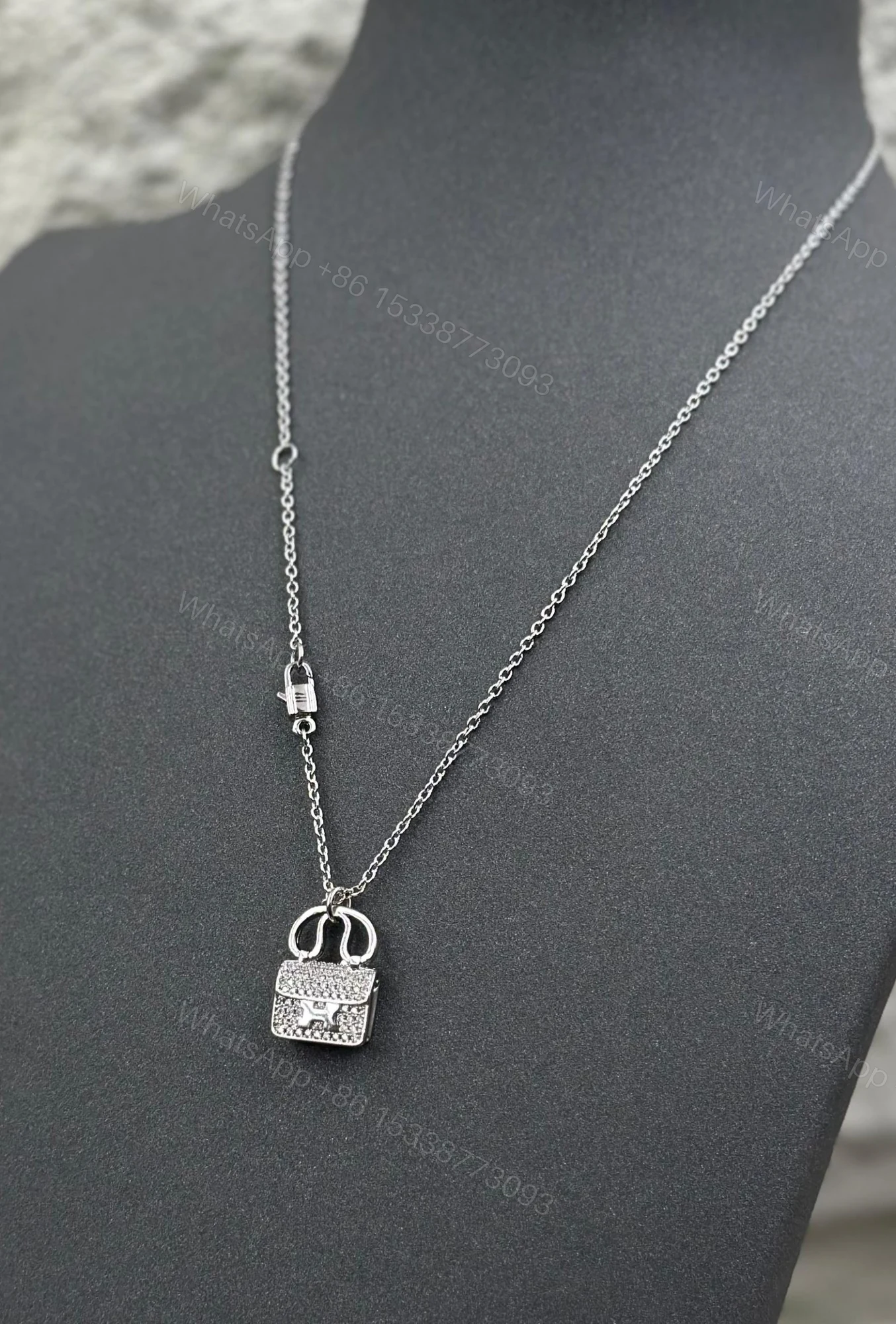 View 2 of Hermes Constance Pendant Necklace Replica
