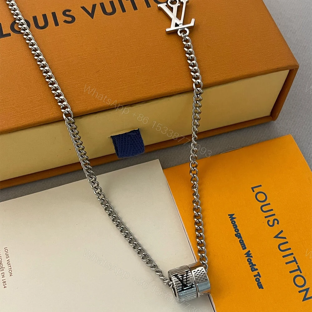 View 2 of LV Damier Rings Pendant