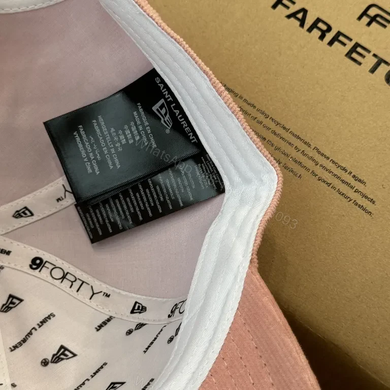 View 7 of Soft Rose Corduroy YSL Cap: Everyday Luxury Cap