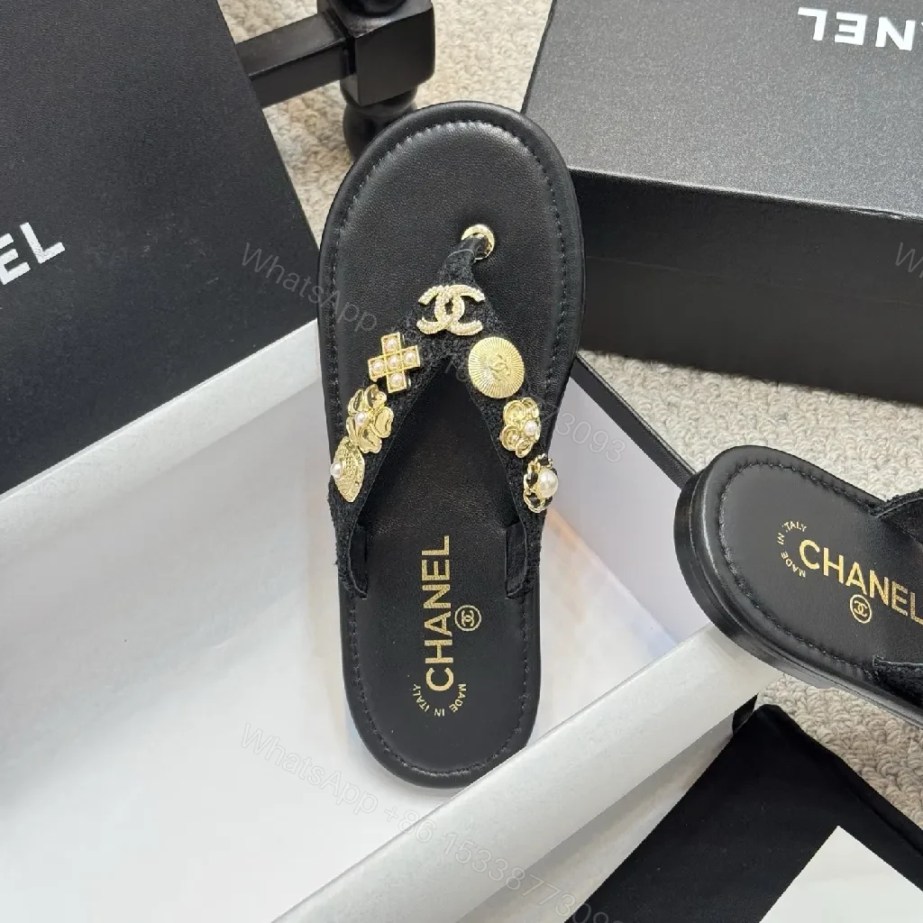 View 5 of Black Leather Luxe Sandals with Gold-Accent Hardware, Gladiator-Style