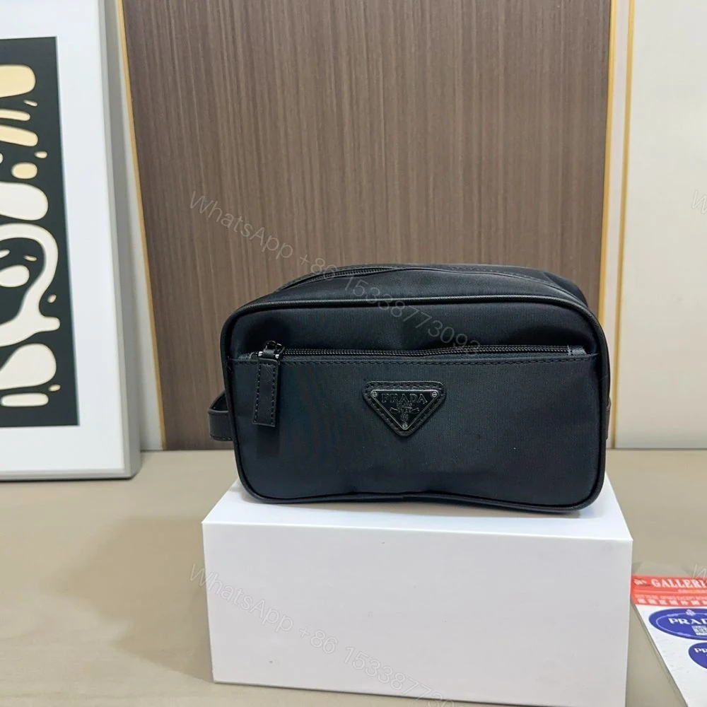 View 7 of Prada ReNylon and Saffiano Travel Black 22Cm