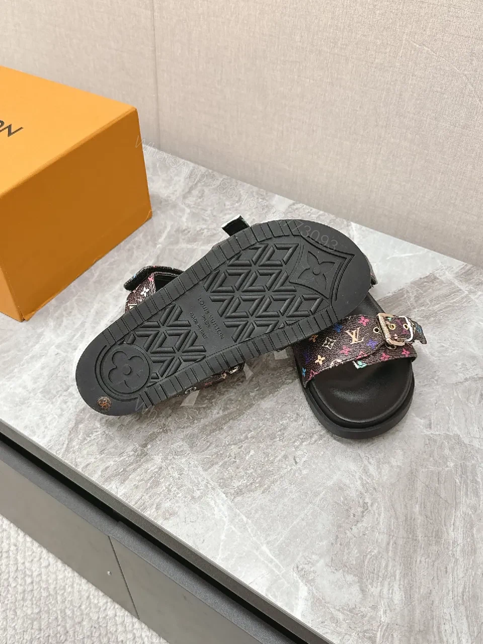 View 9 of Louis Vuitton Monogram Slide Sandals â€“ All-Day Comfort, Premium Patterned