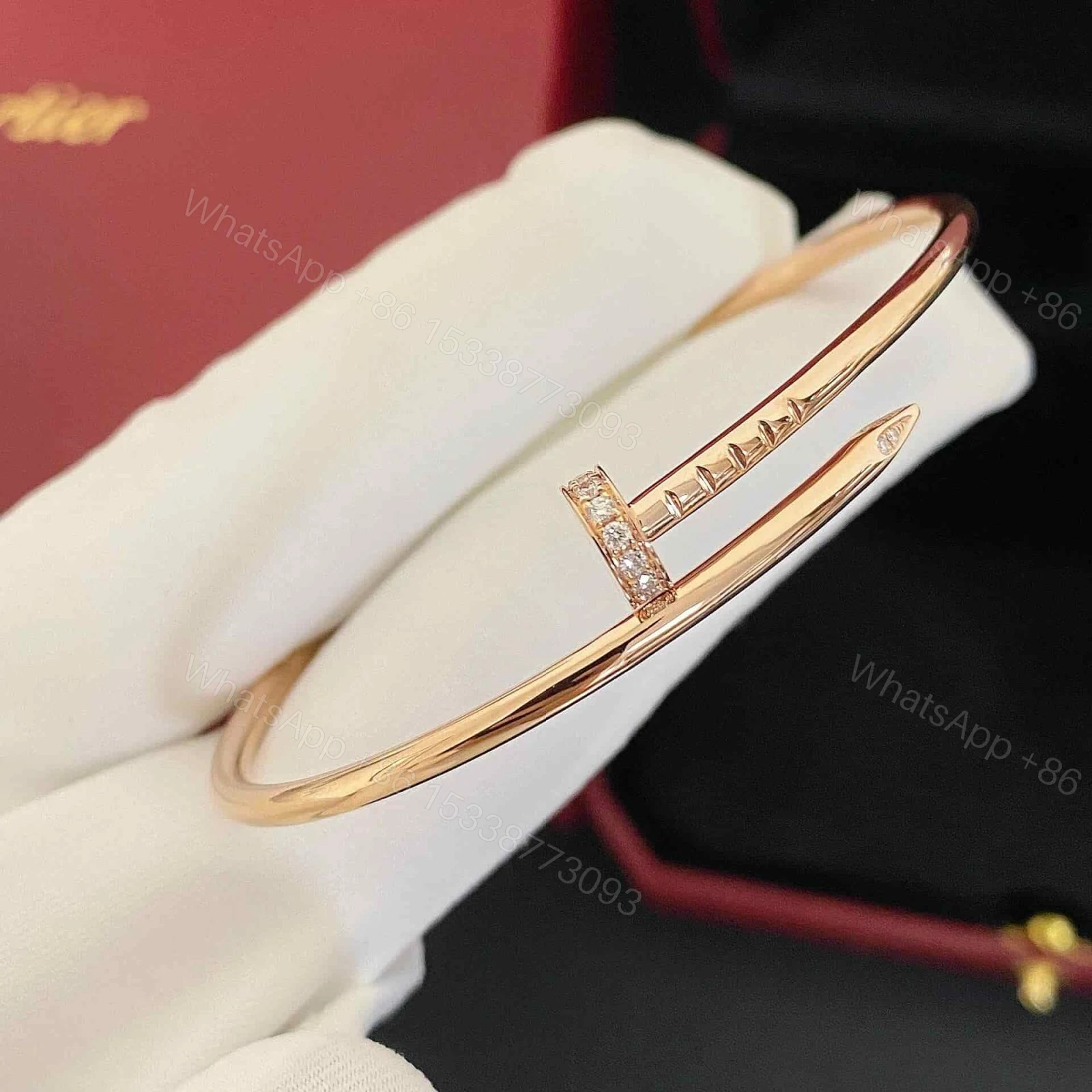 View 3 of Cartier Juste Un Clou Bracelet Tip Diamond Small B6066117
