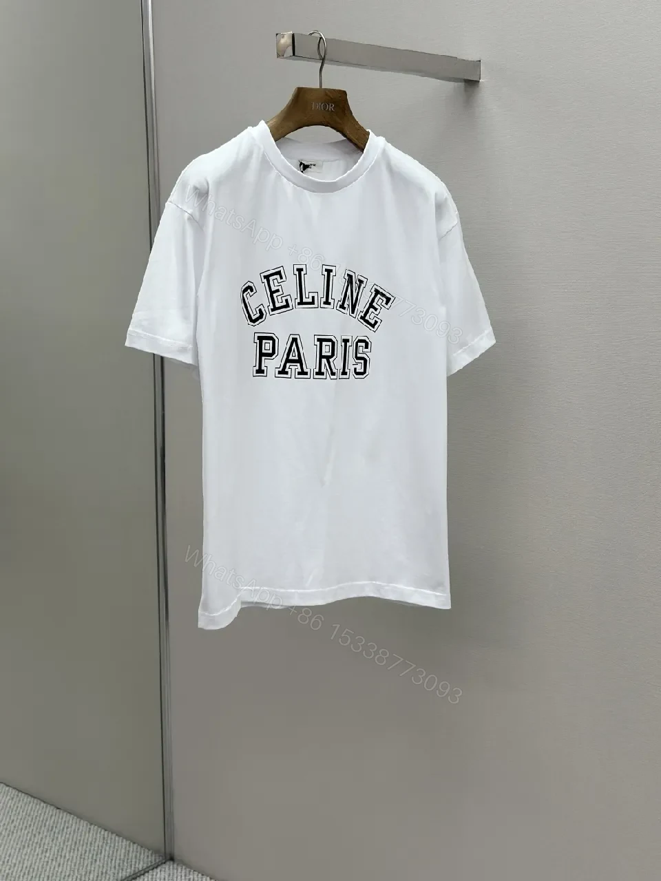 View 7 of Graphic-Centric White Tee: Premium Cotton, Bold Paris Graphic