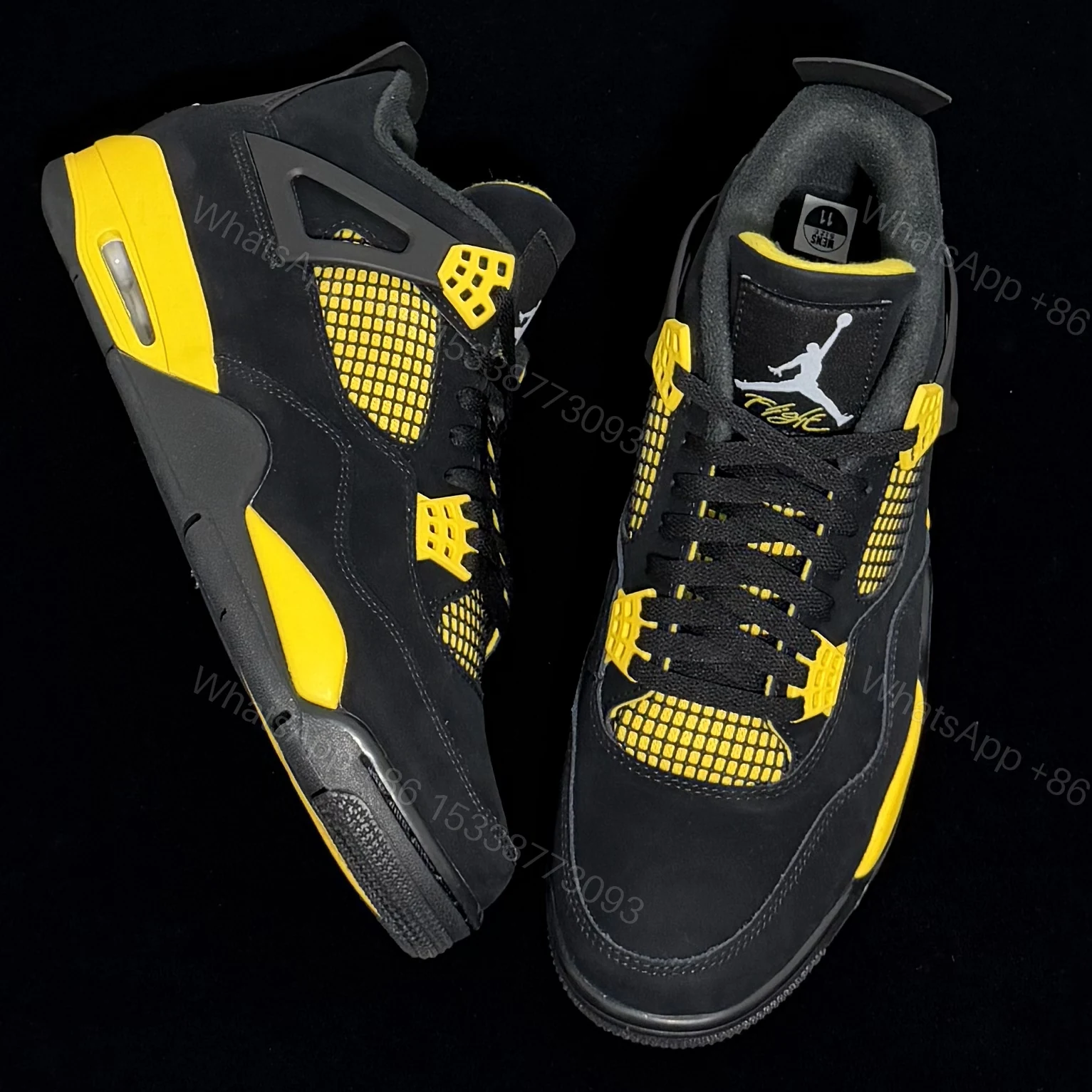 View 7 of Air Jordan 4 Retro Yellow Thunder 2023 Reps