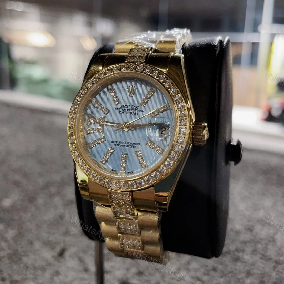 View 6 of Rolex Lady Datejust 28 Cornflower Blue Dial Gold 18K 28Mm 279138Blsrdp
