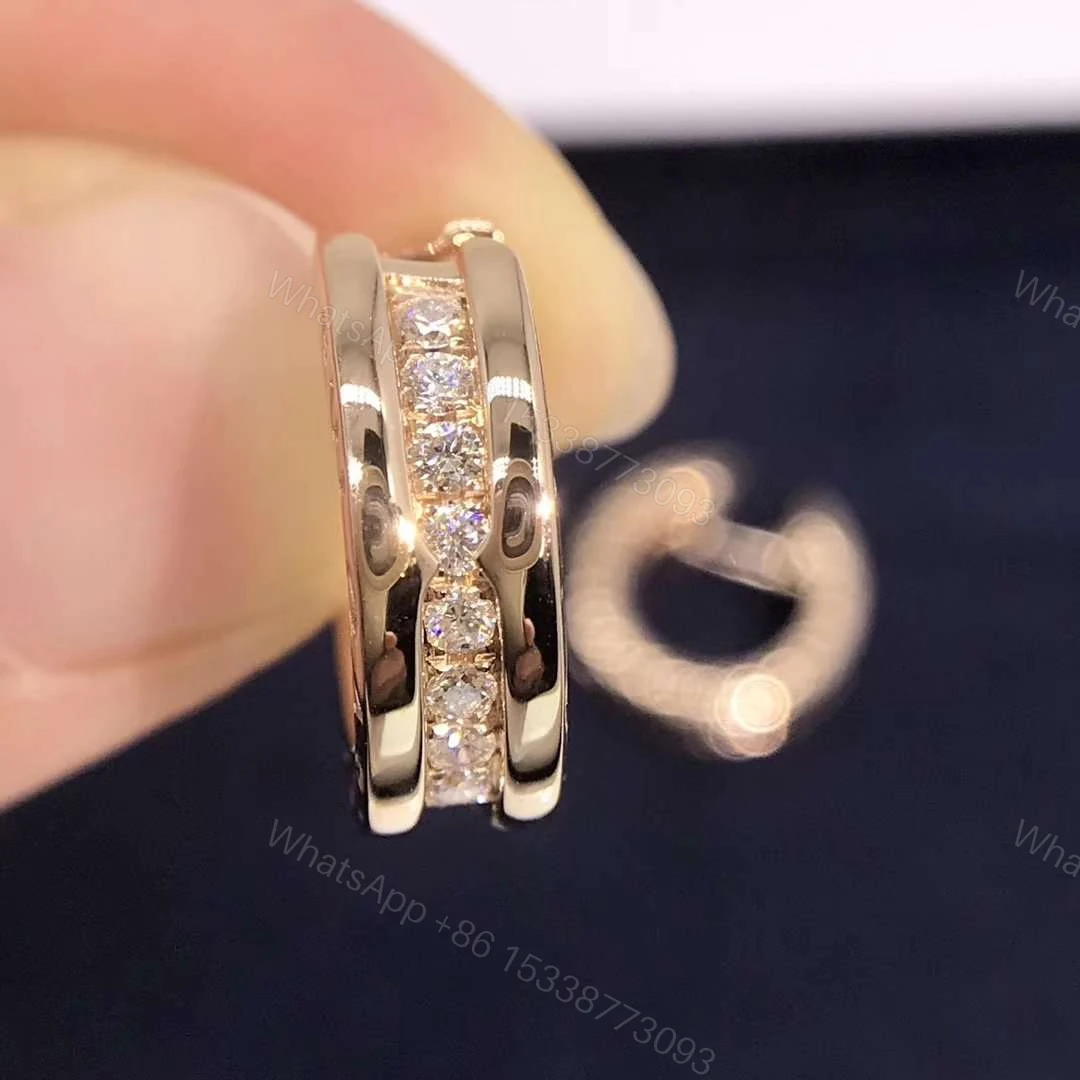View 4 of Bulgari B.zero1 Small Hoop Earrings