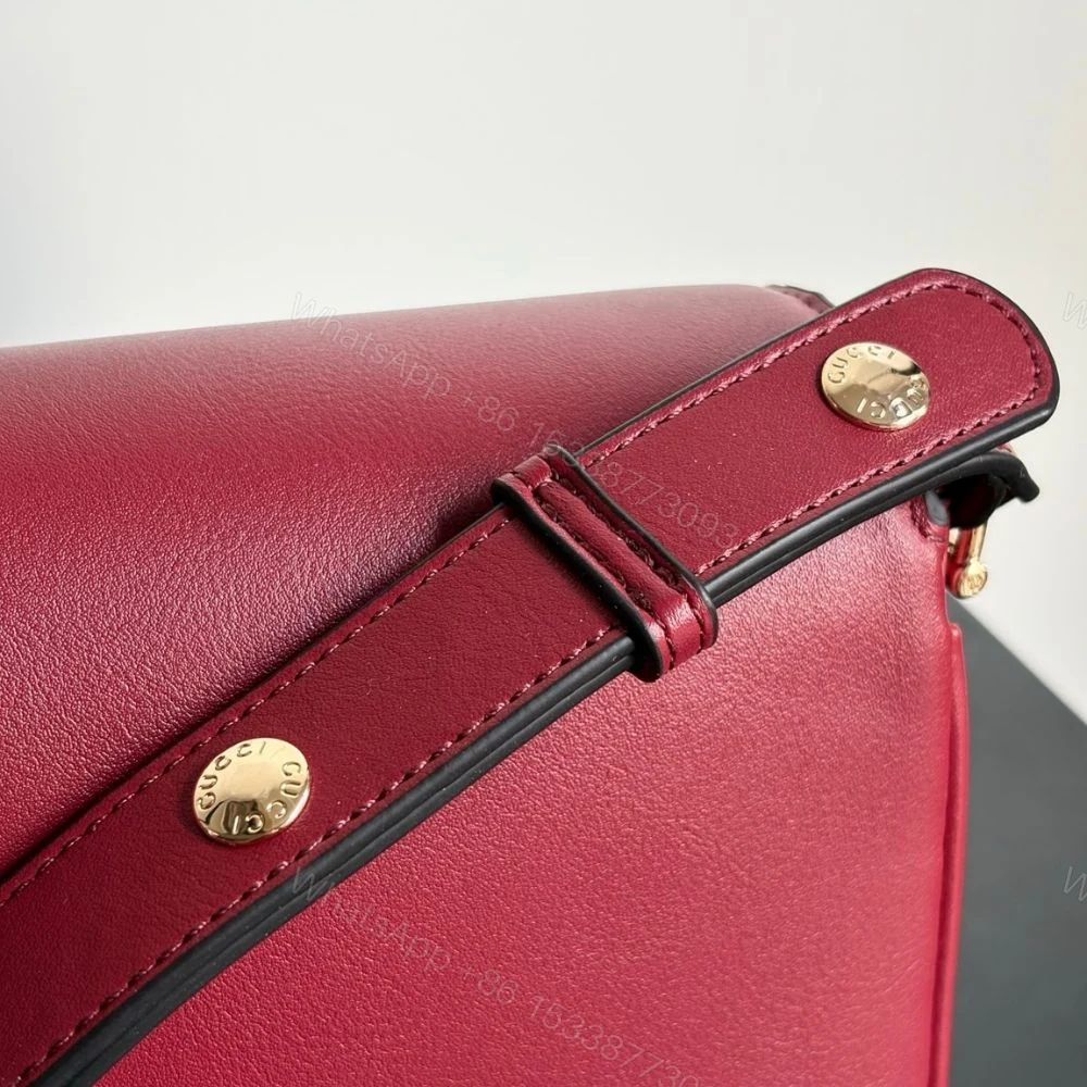 View 8 of Gucci Horsebit 1955 Aura Mini Shoulder Bag Red 19Cm