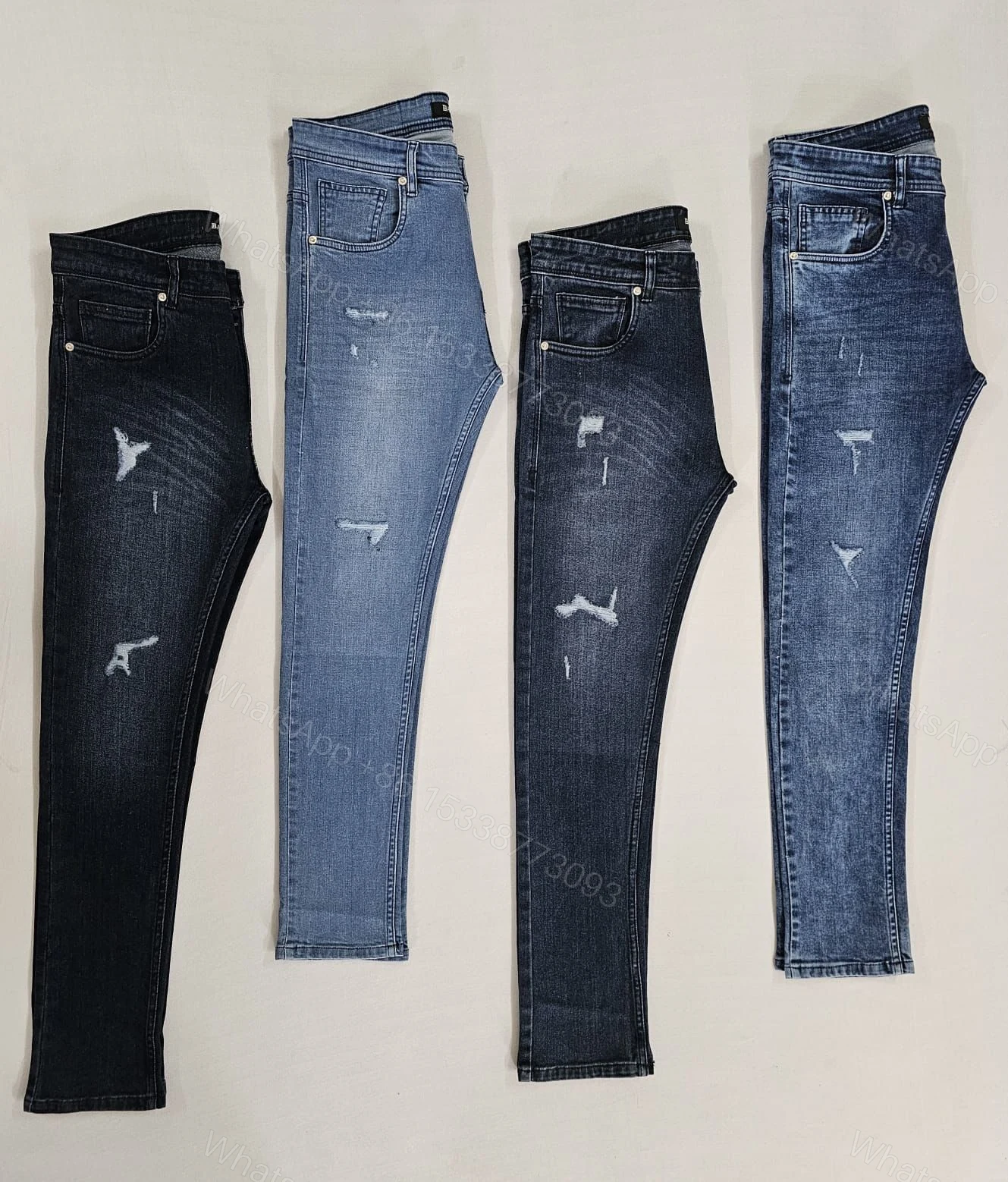 FIRST COPY BALMAIN PARIS IMPORTED REGULAR FIT SUMMER JEANS — view 2