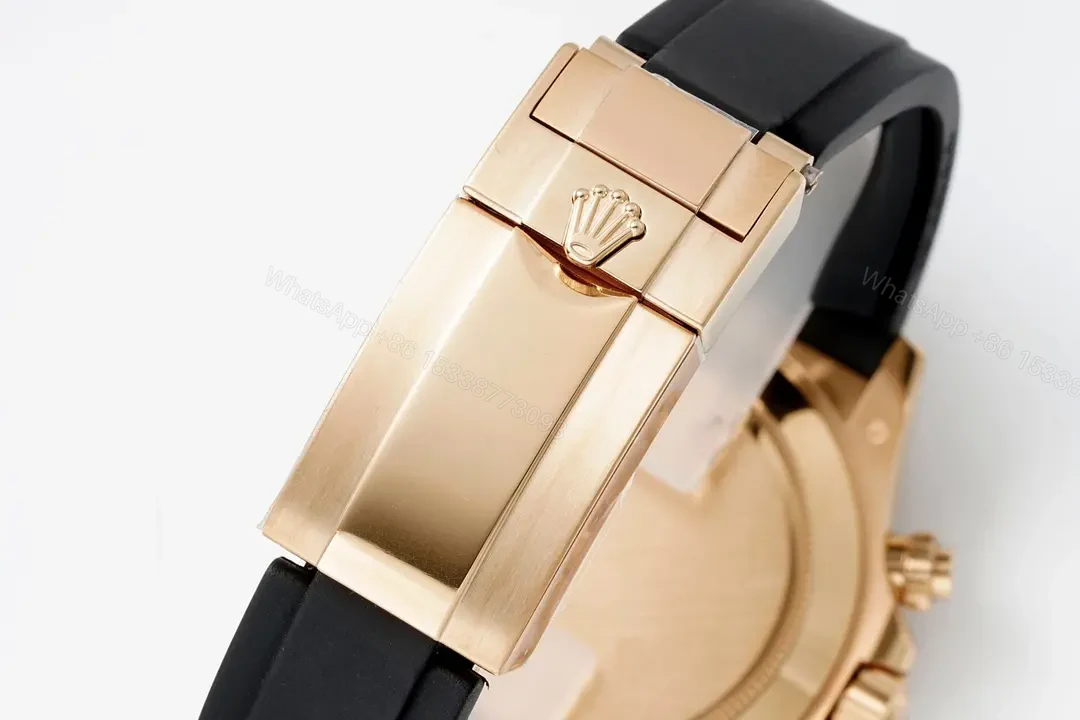 View 9 of C+ Factory Clean Factory Rolex Yacht-Master Rose Gold Black Rubber