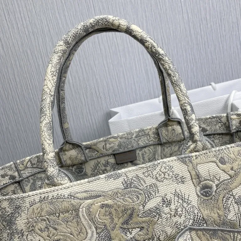 View 2 of Statement Dior Tote: Refined Jacquard, All-Day Versatility