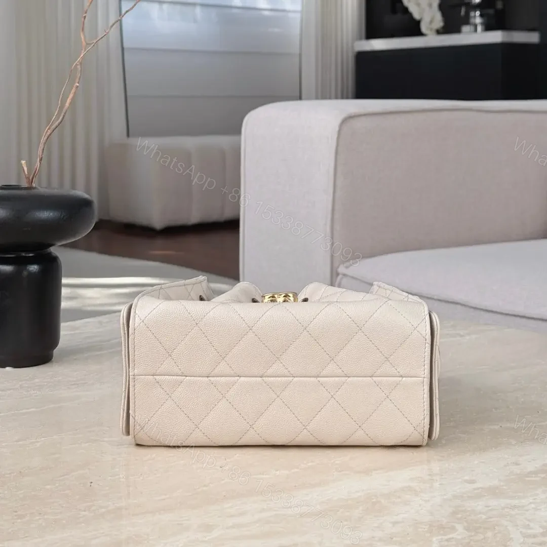 View 3 of CHANEL 25 MINI SIZE BEIGE WITH GOLD HARDWARE