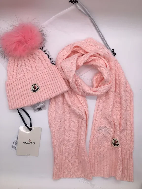 View 6 of Charcoal Wool Knit Beanie & Scarf Set â€“ Luxury Winter Warmth