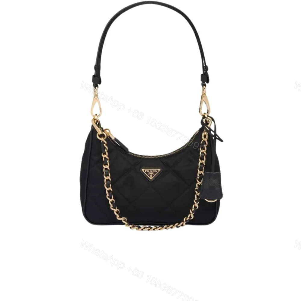 Prada Re Edition 1995 Chaîne Re Nylon Mini Bag Black 22Cm 1BC204 2AOS F0002 V QOO — view 1