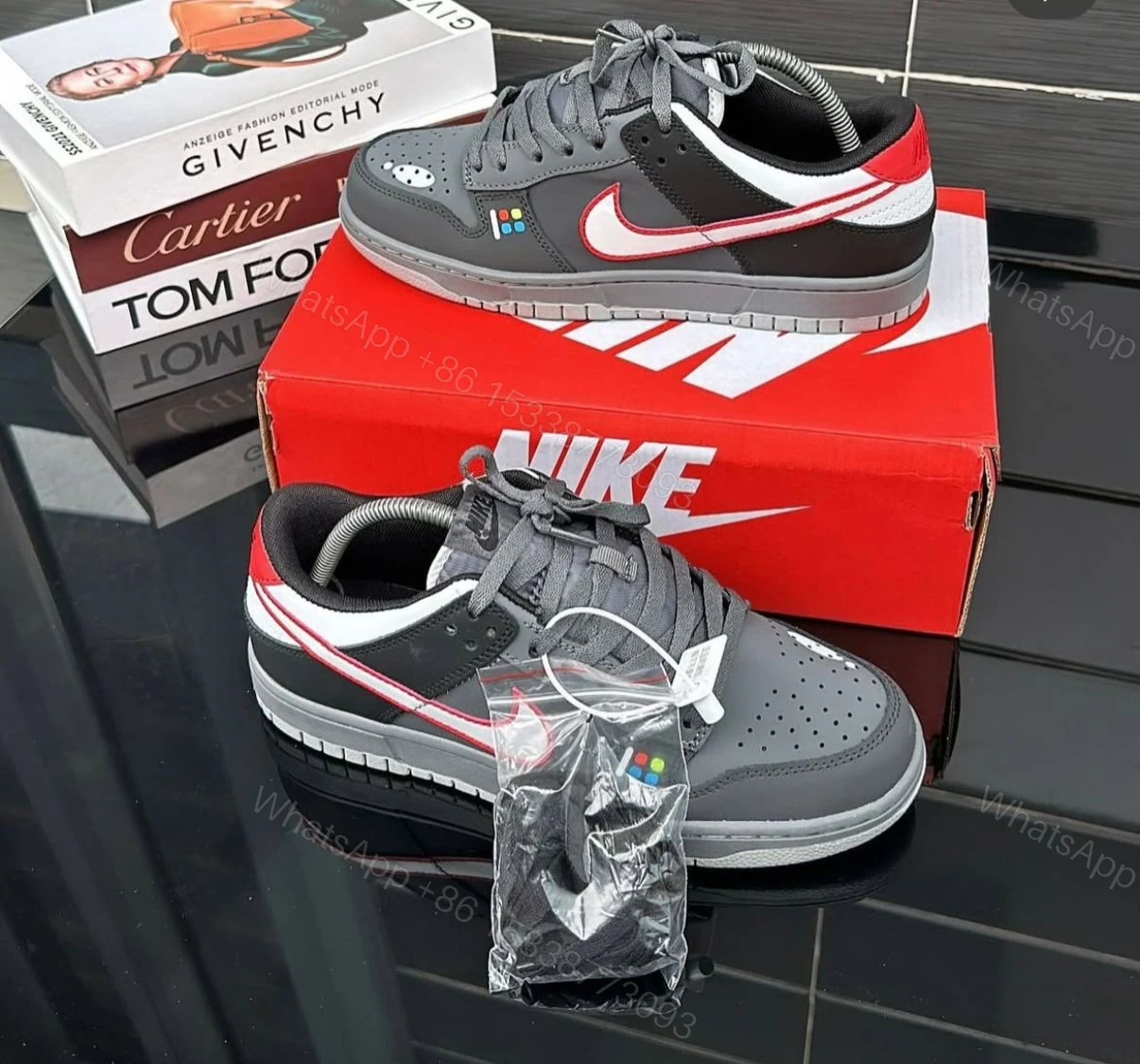 View 3 of FIRST COPY NIKE SB DUNK SUPREME GREY FOR MEN
