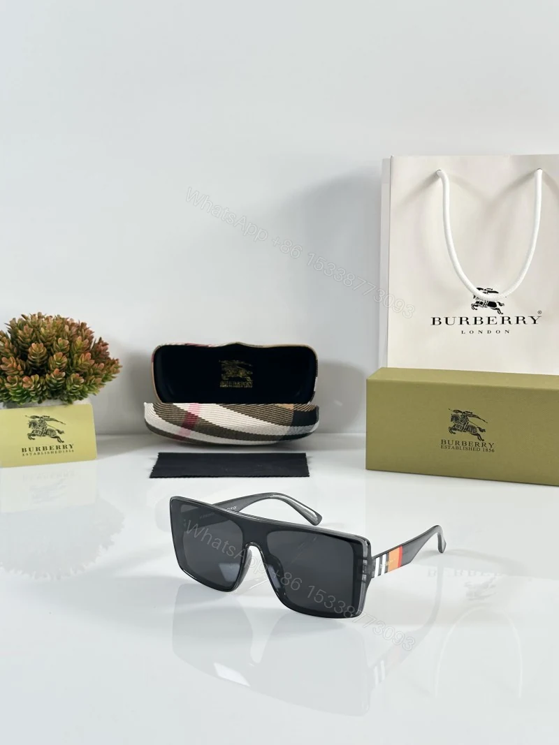 First Copy Burberry Black Square Unisex Sunglasses UV Protection Premium Quality — view 1