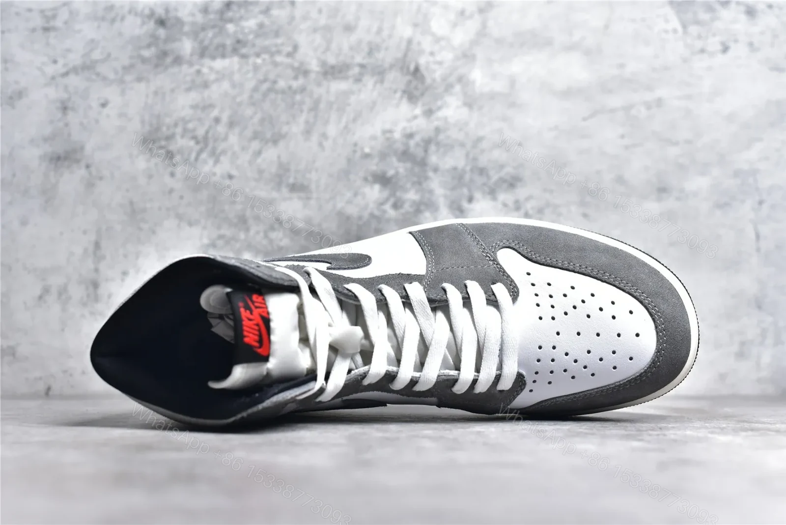 View 6 of Air Jordan 1 Retro High “Washed Black” Reps
