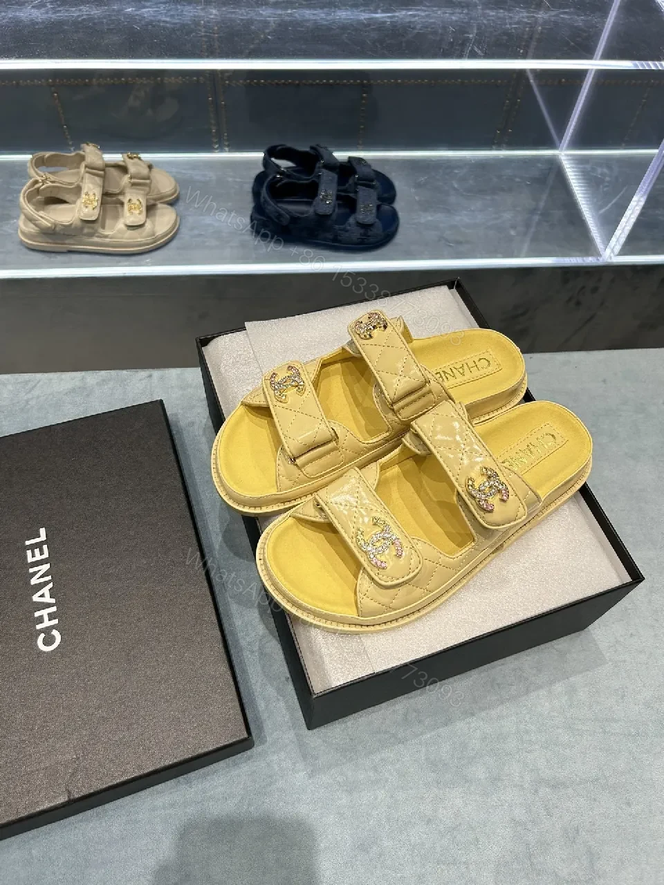 View 5 of Quilted Comfort Sandals - Premium Everyday Relaxed Luxe