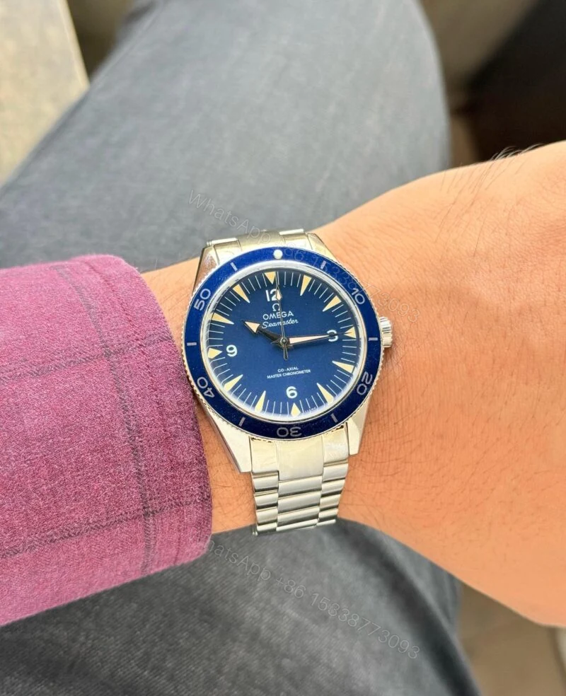 View 2 of Omega Seamaster 300 Heritage Blue Dial Automatic