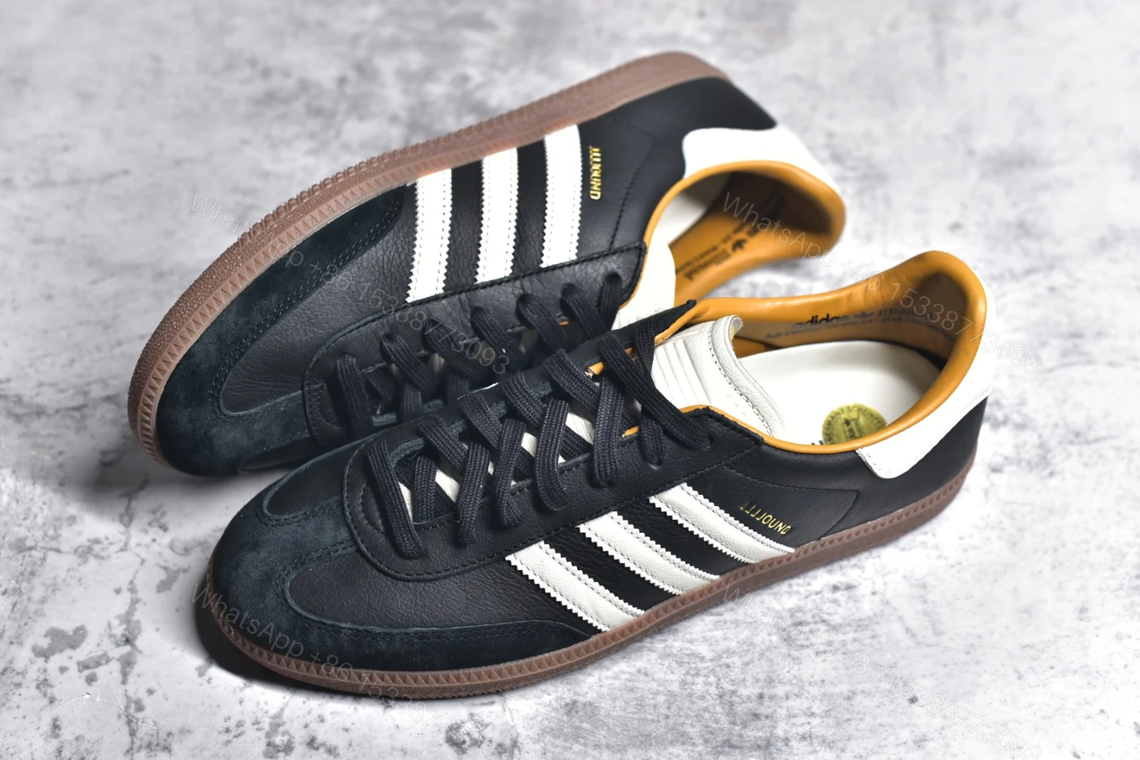View 4 of Adidas Samba OG JJJJound Black