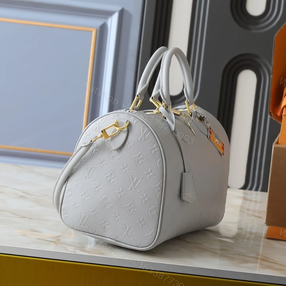 View 2 of Louis Vuitton Speedy Soft 30 Bag Cloud Grey 30Cm M25670