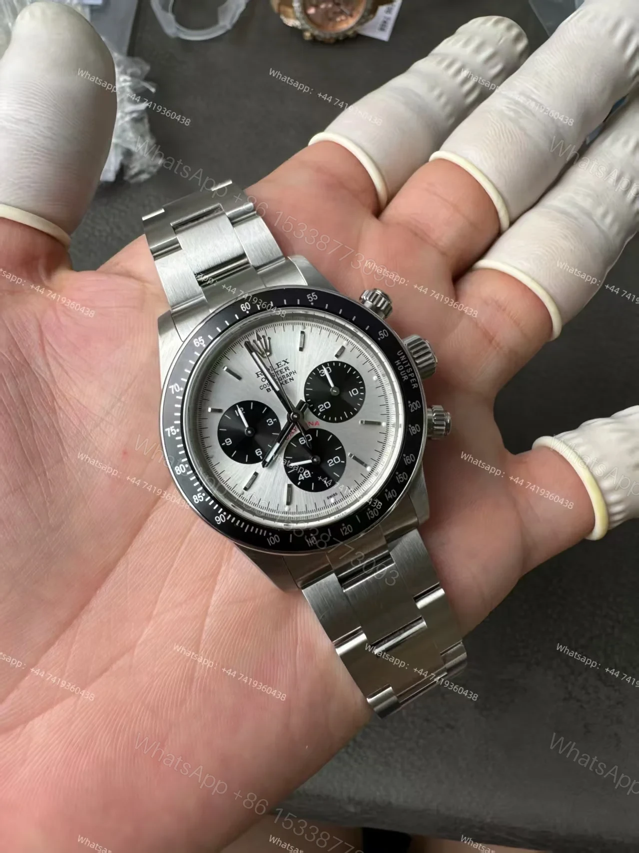 View 18 of Rolex Daytona 116500 Panda Customization Blaken Paul Newman 4130 Movement Best Super Clone