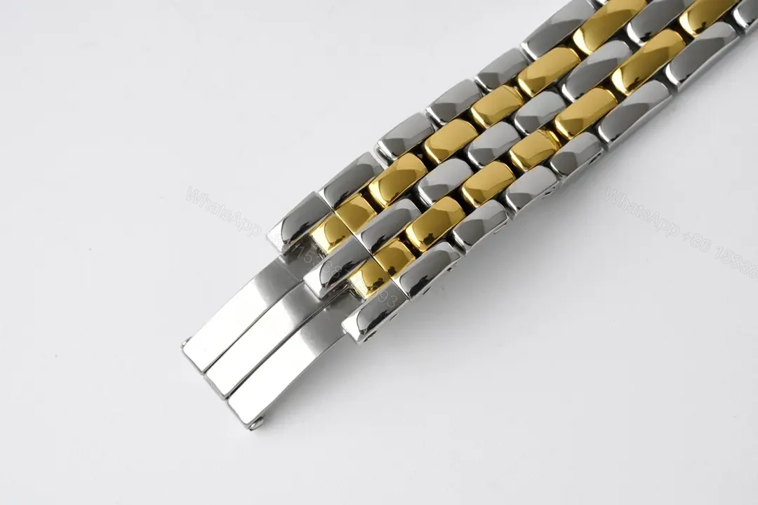 View 2 of KOR Factory Cartier Panthère de Cartier Two-Tone Stainless Steel and 18K Gold Watch – Silver Dial, Blue Hands, 27x37mm