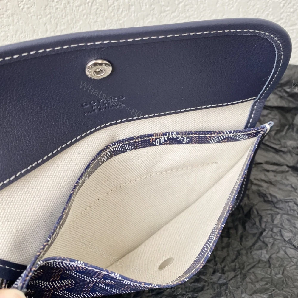 View 8 of 高仿Goyard*STLOUIE滿印Tote購物袋深藍中號免檢版