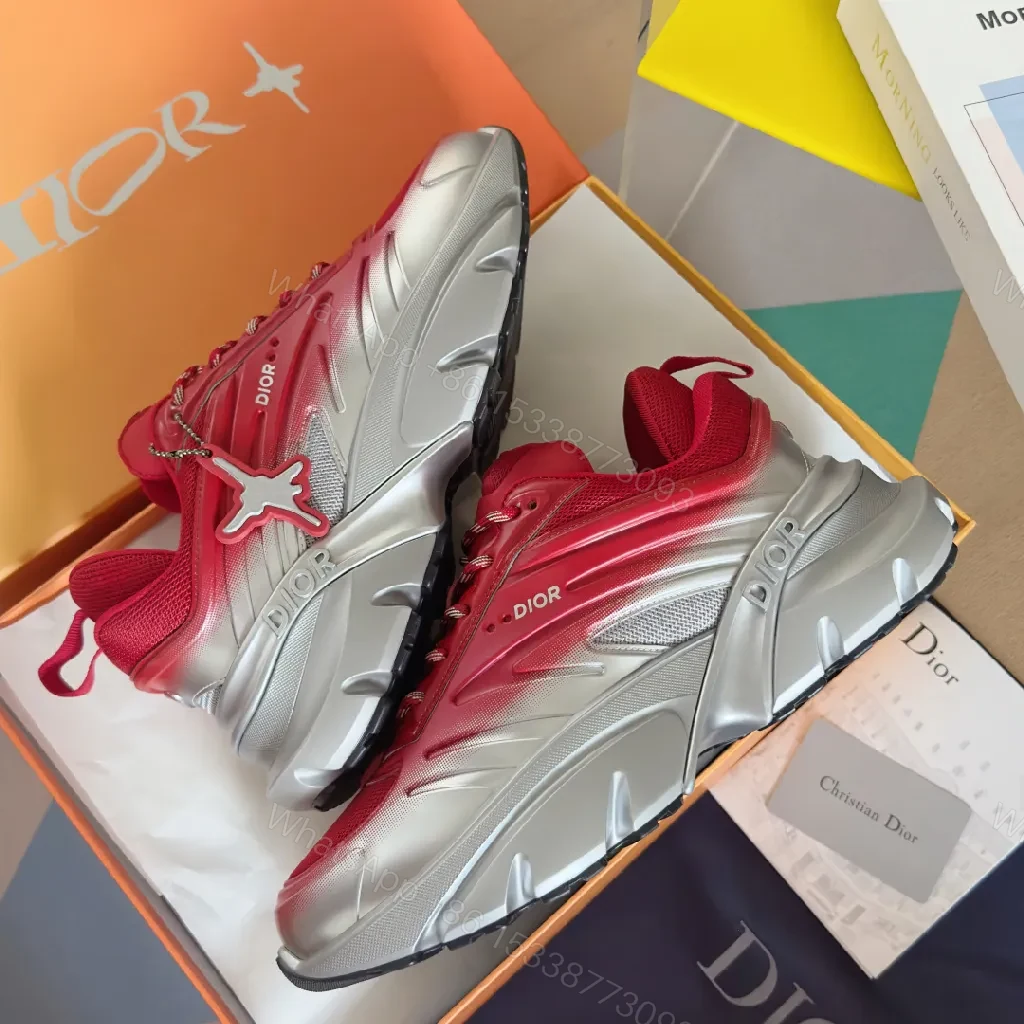 View 5 of Bold Patterned Hiking-Inspired Sneakers: Structured Comfort