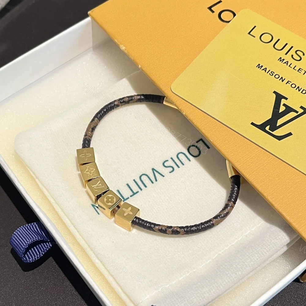 View 4 of Louis Vuitton Lv Cube Bracelet Monogram Brown M8918Z