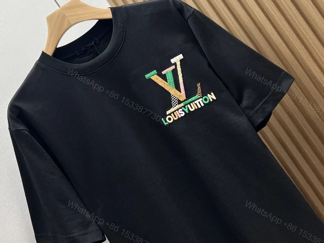 View 7 of Bold Logo Tee: Multicolor LV Detailing, Premium Streetwear Tee
