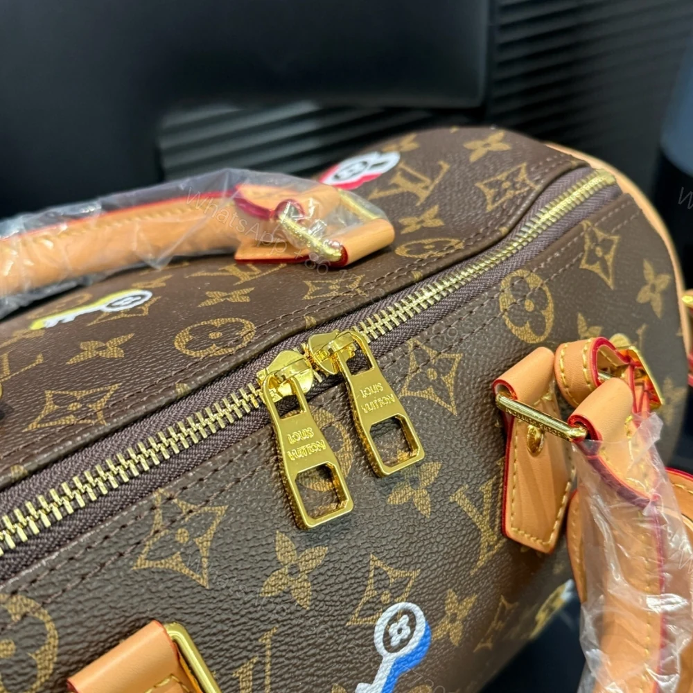 View 9 of Louis Vuitton Speedy Bandoulière 30 In Monogram Canvas Brown 30Cm