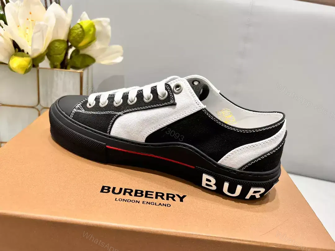View 4 of BURBERRY CHECK COTTON SNEAKERS – BBR130