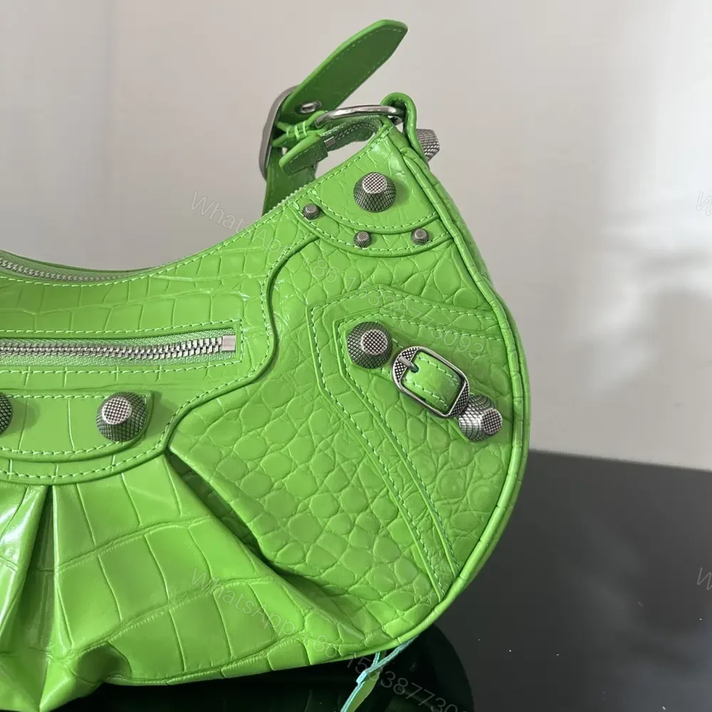 View 4 of 高仿Balenciaga*LeCagole系列餃子包蘋果綠S