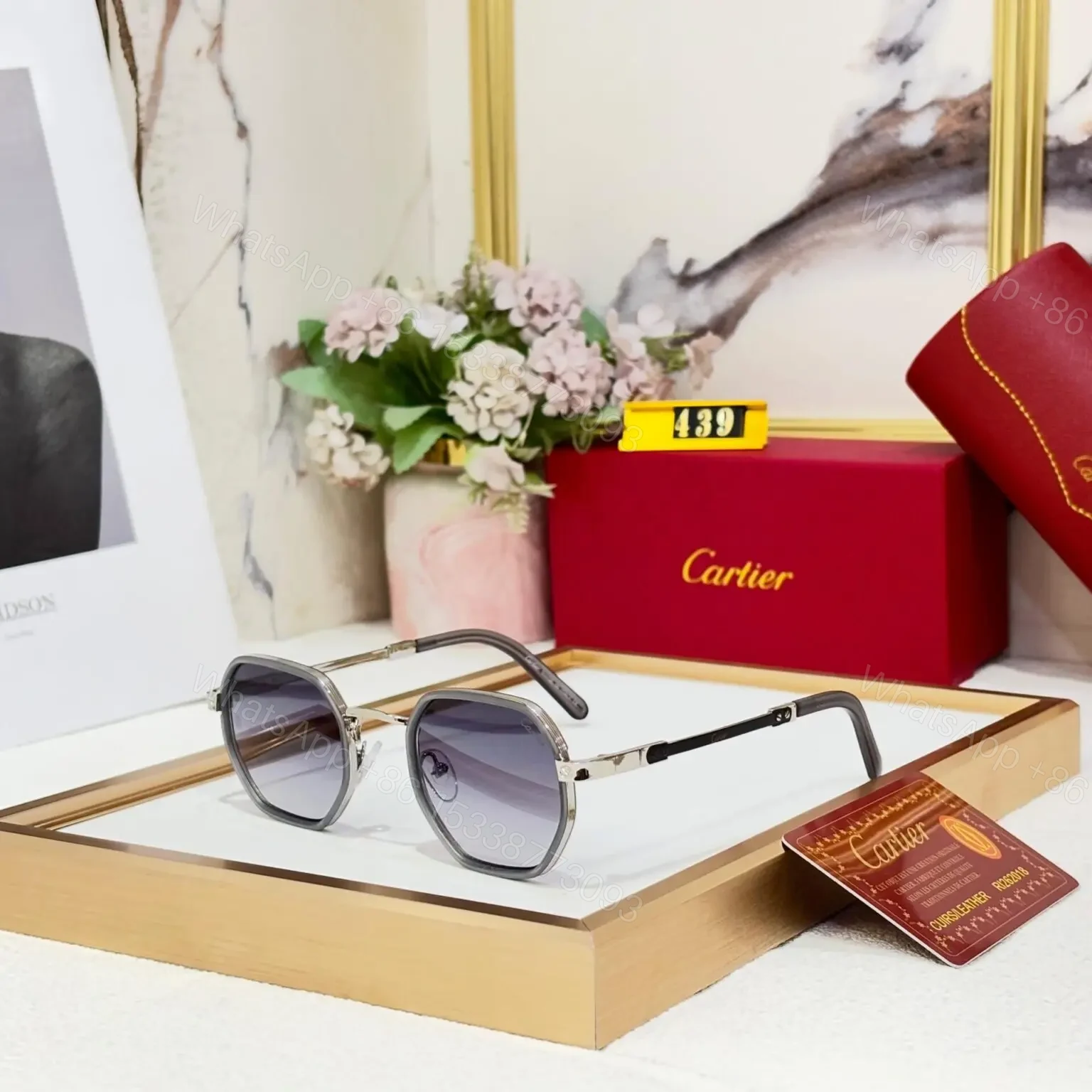 Cartier Sunglass C09B36-2 Black — view 1
