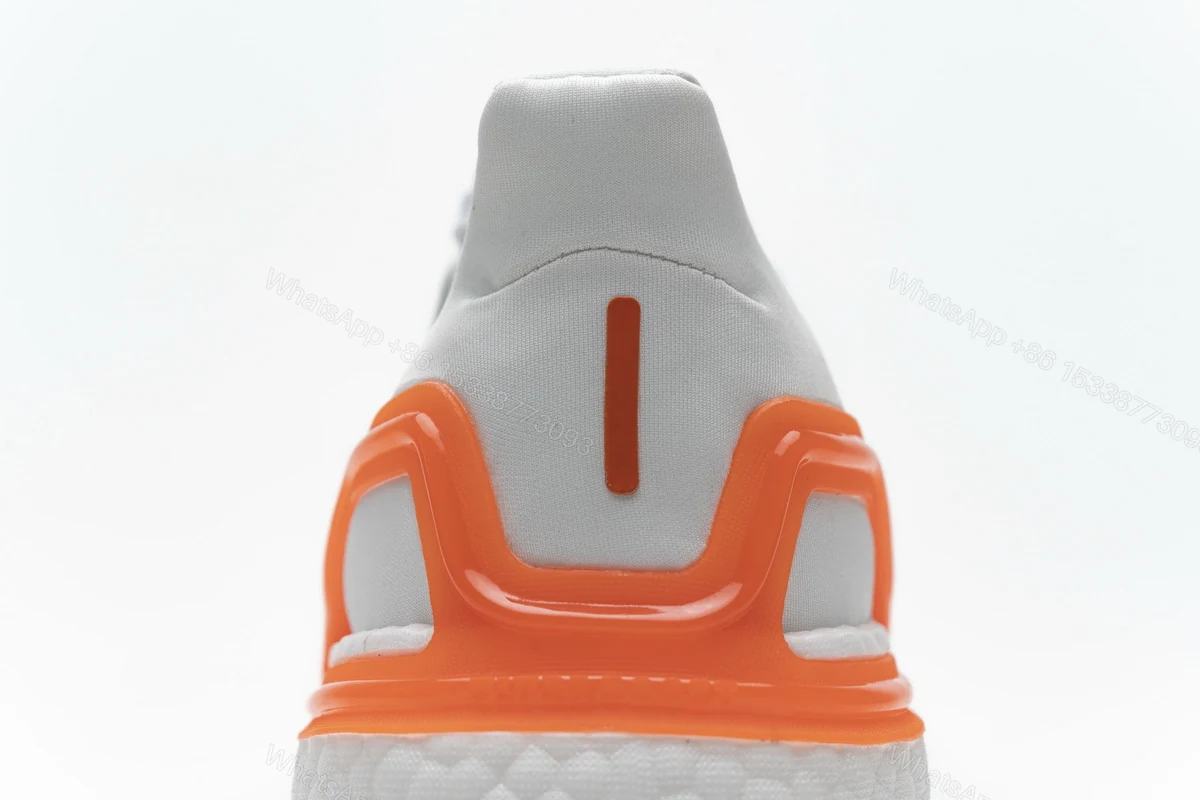 View 7 of Adidas Ultra Boost 20 White Sharp Blue True Orange EG0768