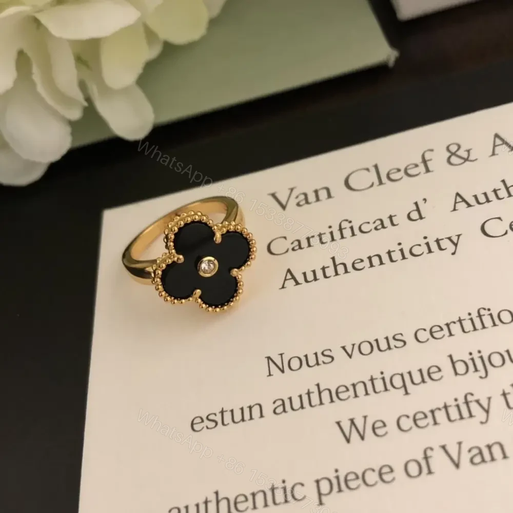 View 3 of 高仿首飾VanCleef&Arpels*RA41100貝母鑽四葉草戒指