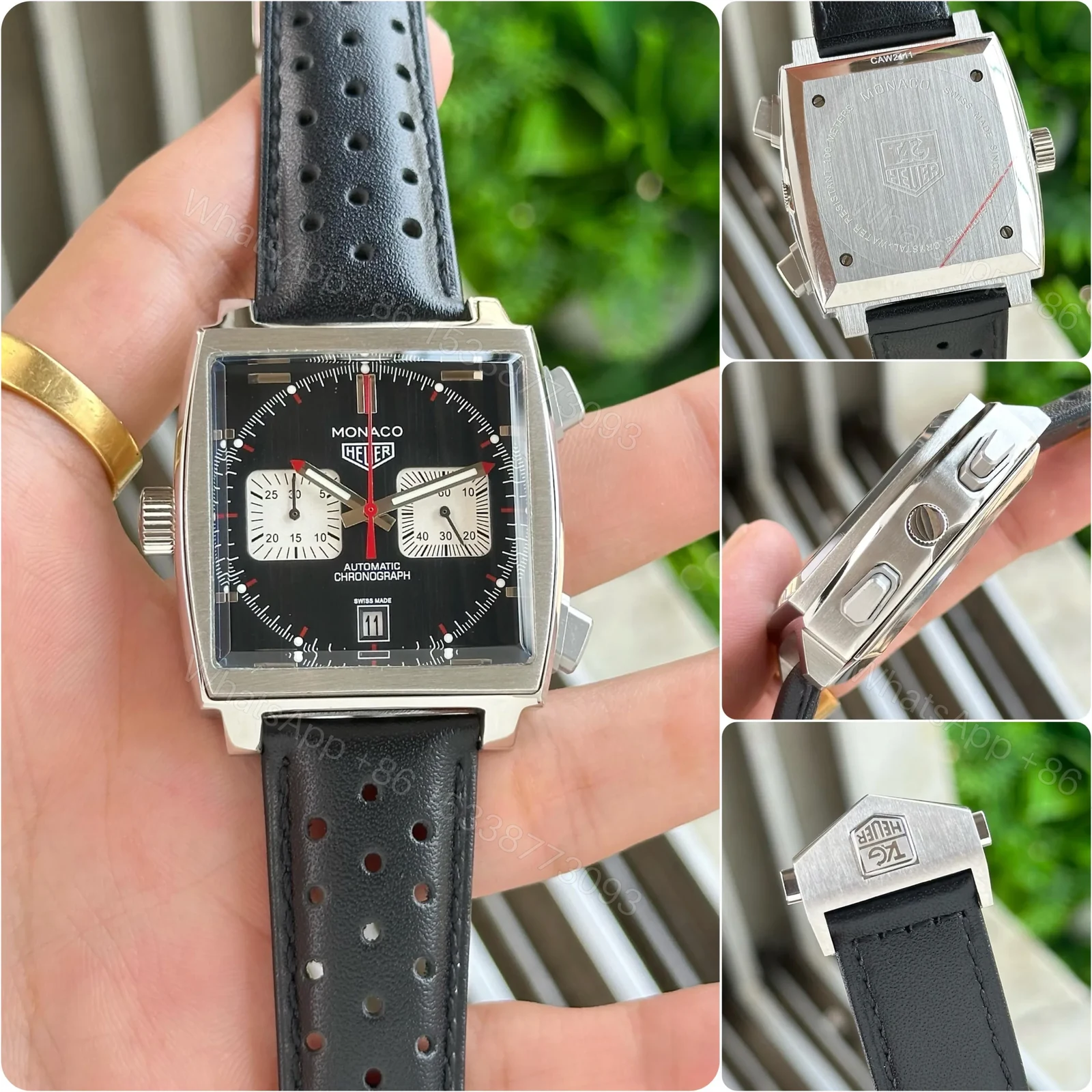 View 5 of TAG Heuer Monaco Chronograph Watch for Men
