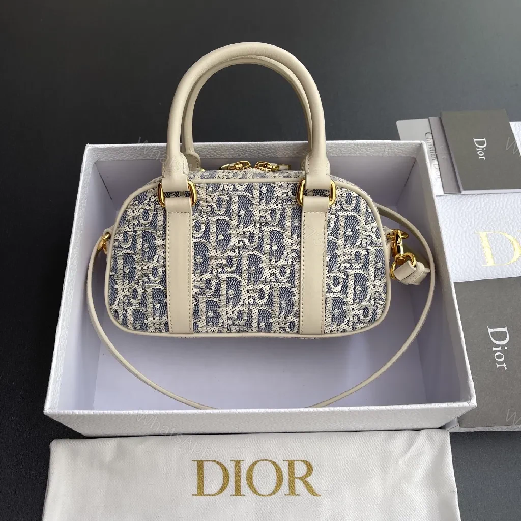 View 7 of Cream Leather Monogram Mini Bag: Chic Luxe Crossbody