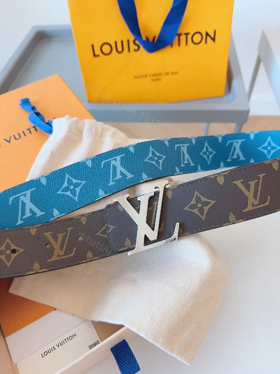 View 9 of Monogram Luxe Belt: Iconic Luxury Style, Adjustable Comfort