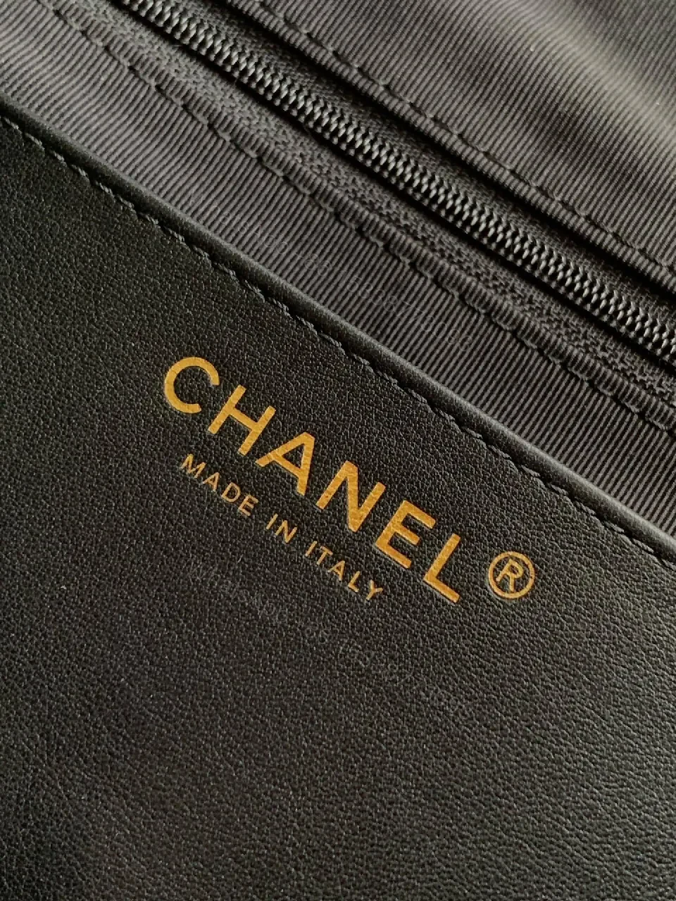 View 4 of Black Tweed Mini Bag with Gold Chain - Luxe Style