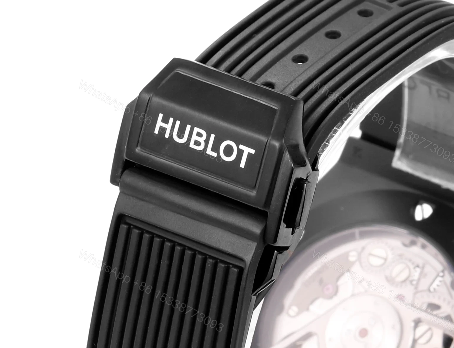 View 9 of Hublot Big Bang Unico Replica 45MM Premium Ceramic Case Black Rubber Strap Edition RG-HUBLOT-UNICO-BLACK-45