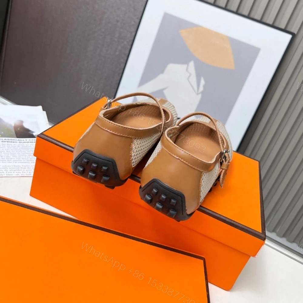 View 5 of HERMES KICHU BALLET FLATS BEIGE LIN H251170Z 7K380