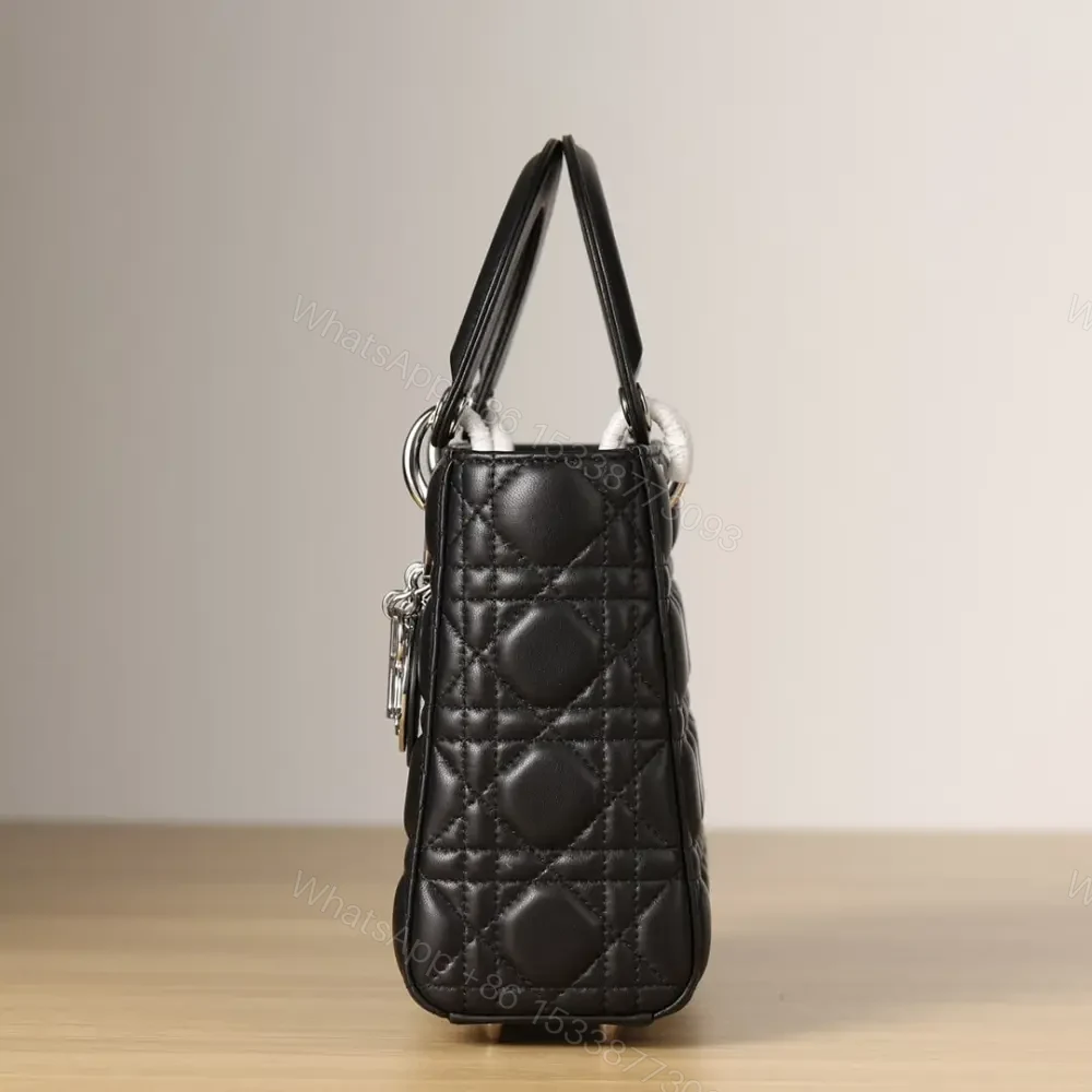 View 6 of 高仿Dior*LadyDiorMyABCDior系列小羊皮黑色手袋