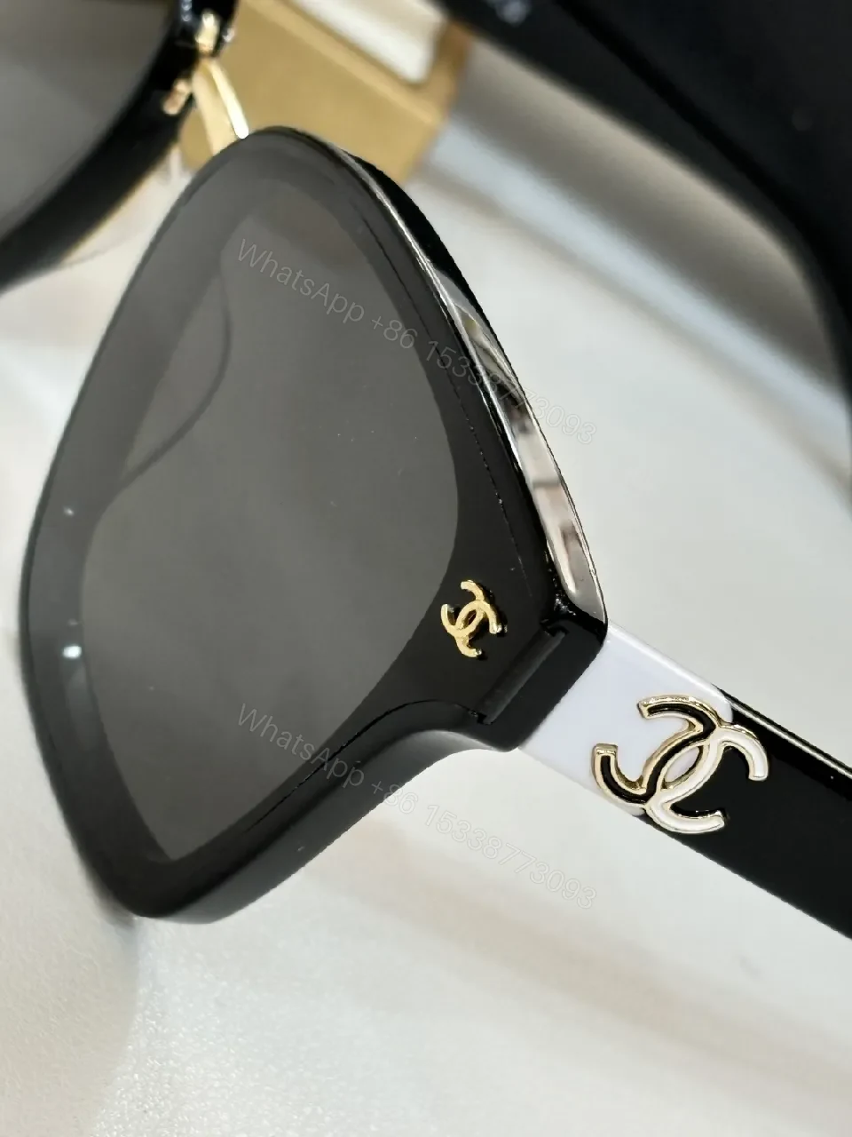 View 8 of Brown Luxury Sunglasses with Gold Detailing - Effortless Chic Eyewear