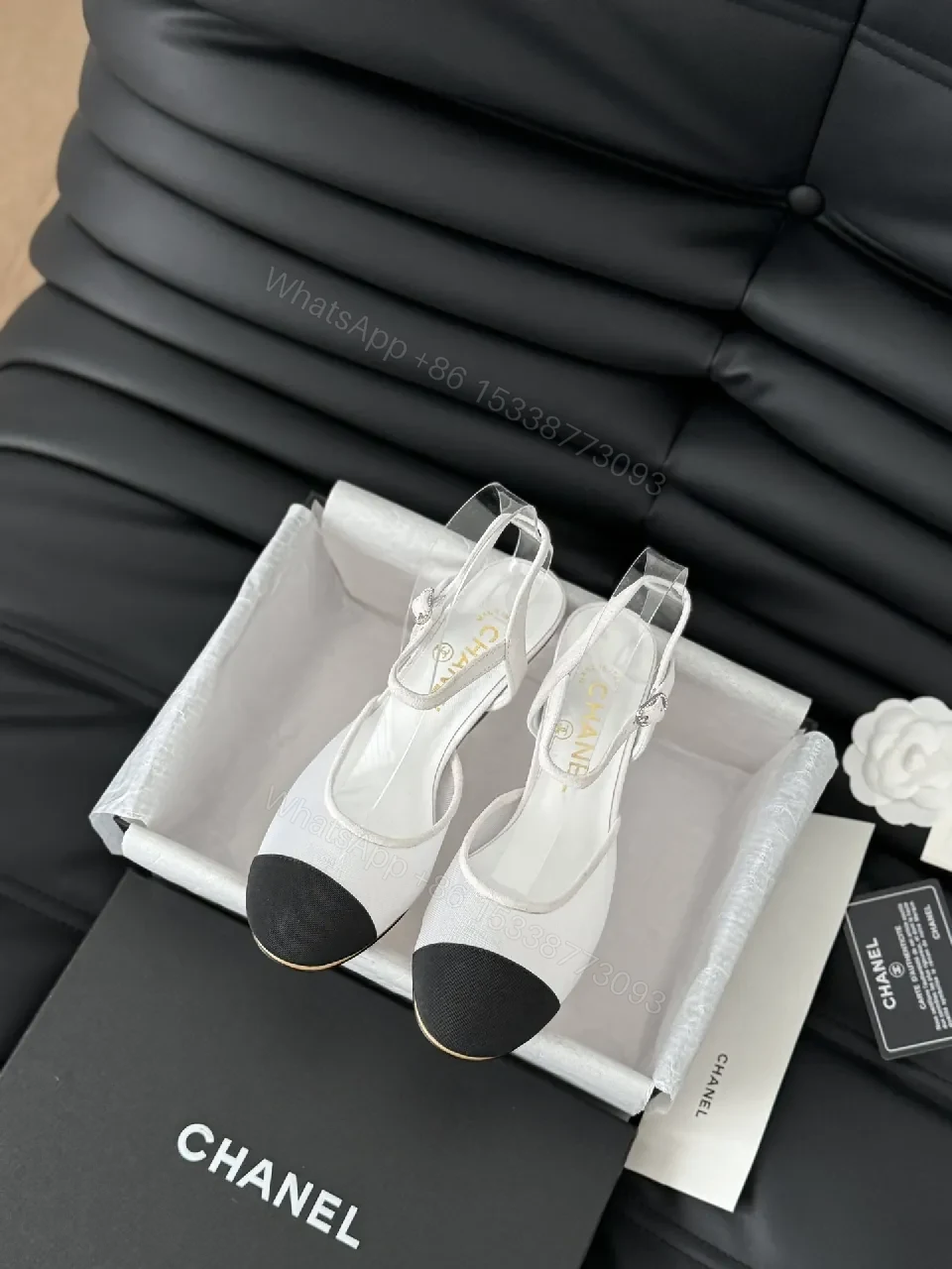 Satin Slingbacks: Transparent Strap, Cushioned Comfort, Elegant Everyday Footwear — view 1