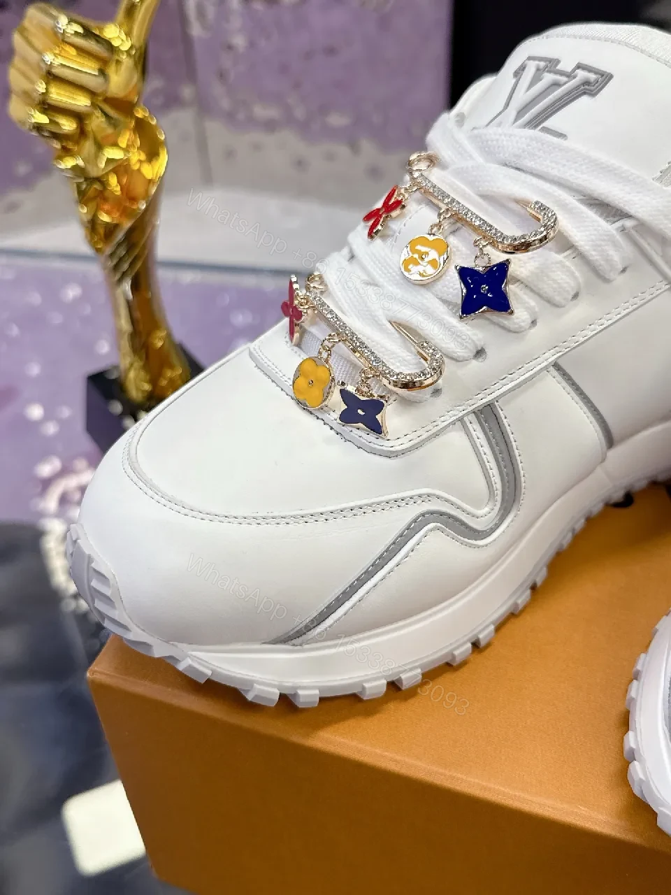 View 3 of White Leather Luxe Runner: Modern, Comfort-Driven Sneakers
