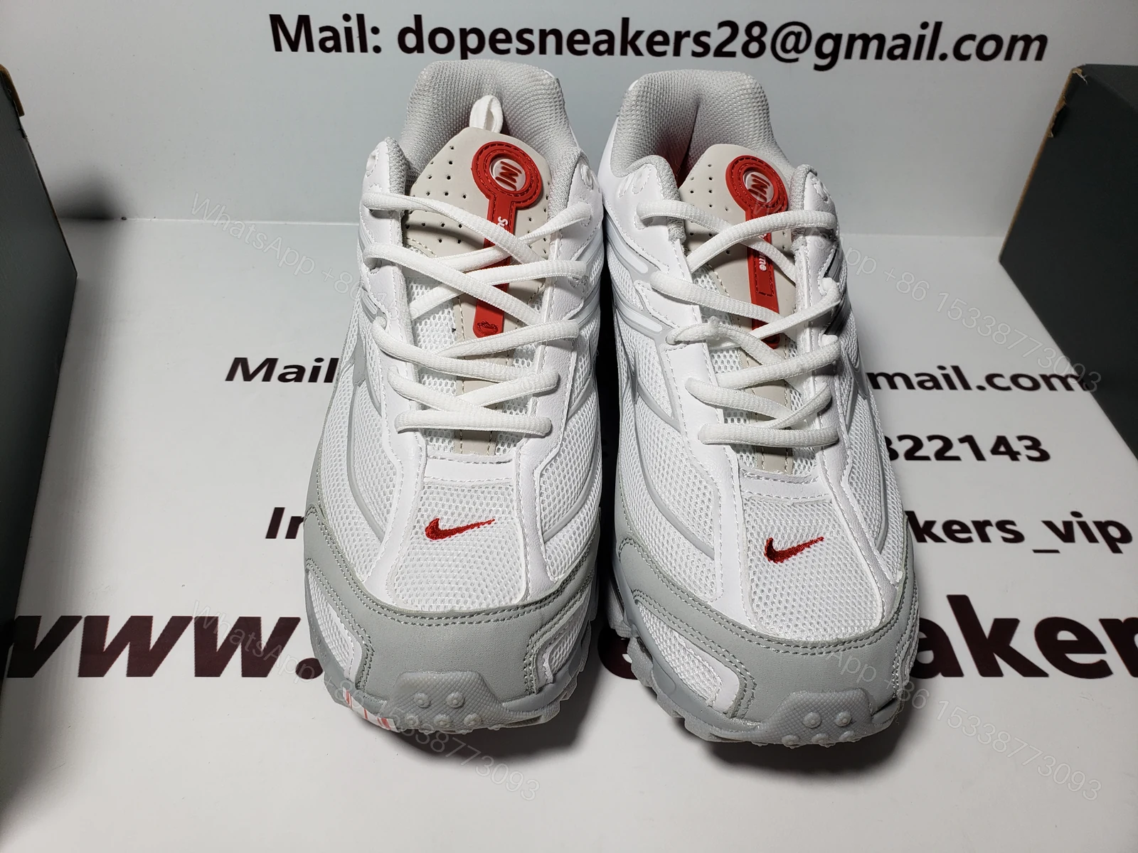 Supreme x nike shox ride 2 white — view 2